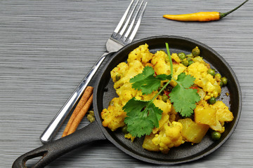 Cauliflower and potato curry