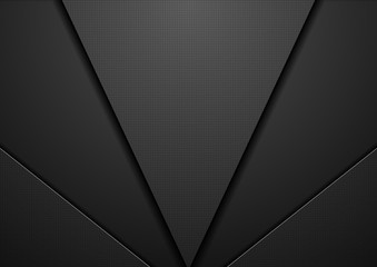 Black abstract concept technology background