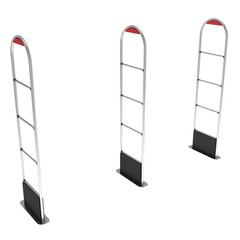 3D shoplifter scanner isolated on white