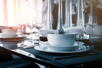 table set on dinning table