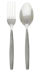 Spoon,fork  isolated on white background