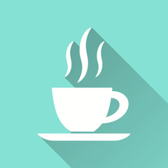 Coffee cup - vector icon.