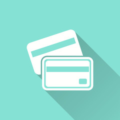 Credit card - vector icon.