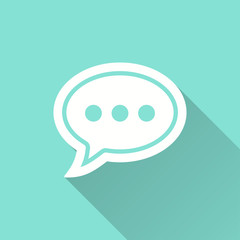 Obraz premium Chatting - vector icon.