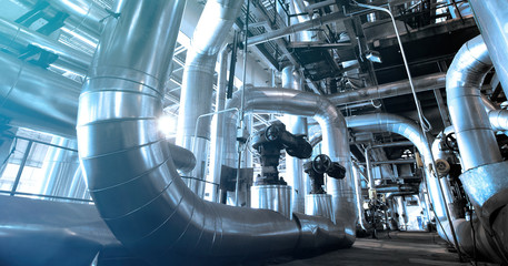 Industrial zone, Steel pipelines and cables