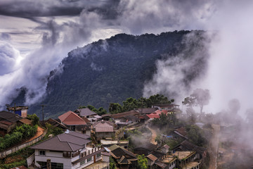 Pha Hi village, Mae Sai, Chiang Rai, Thailand.