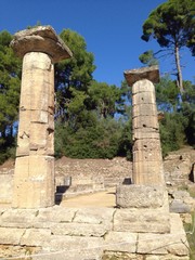 Tempel der Hera bei Olympia