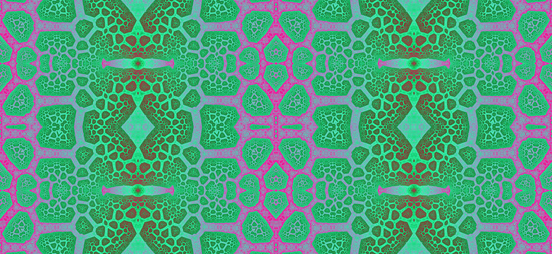 Abstract fractal high resolution seamless pattern background ideal for carpets, tapestries, fabric and wallpapers with a detailed branching interconnected pattern