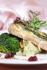 Pork chop with potatoes