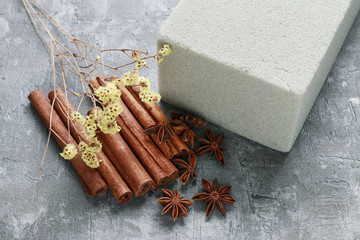 Two kinds of floral foam