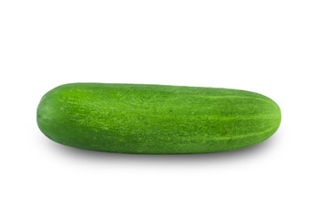 Cucumber sliced isolated on white background