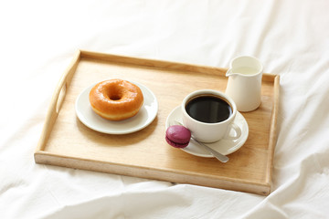 Coffee and dessert for breakfast
