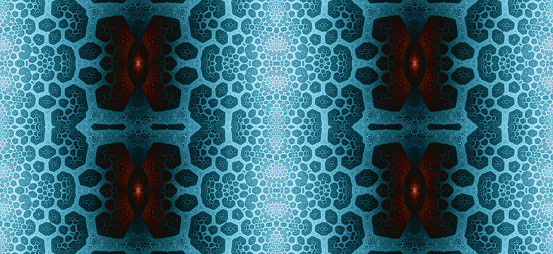 Abstract fractal high resolution seamless pattern background ideal for carpets, tapestries, fabric and wallpapers with a detailed branching interconnected pattern