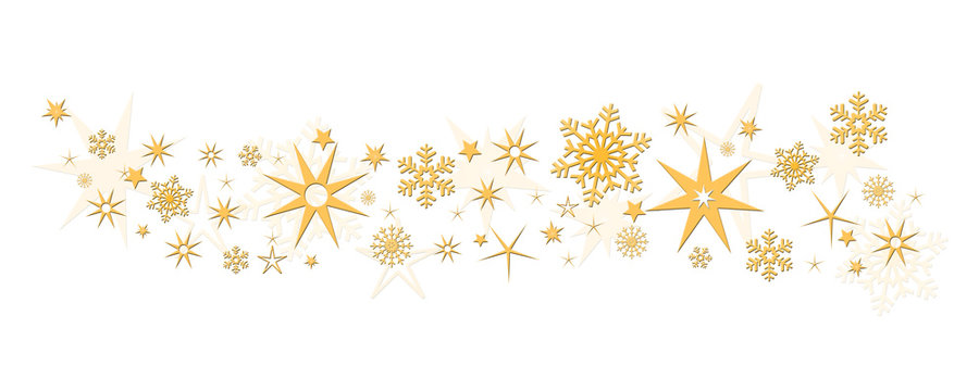 Christmas decoration stars snowflakes