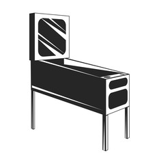 Pinball. Isolated Object. Vector Illustration