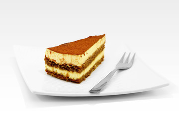 dessert tiramisu postre de chocolate y cafe
