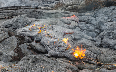 Lava field in Hawaii