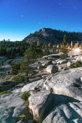 Beautiful stars over Yosemite