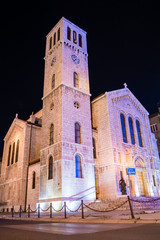 The Saint Joseph's Church - a Roman Catholic church in Sarajevo, Bosnia and Herzegovina at the...