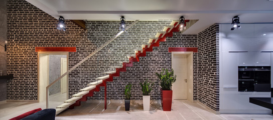 Luminous interior in modern style