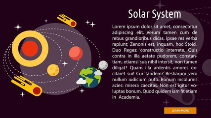 Solar System Conceptual Banner