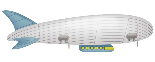 Airship vector illustration