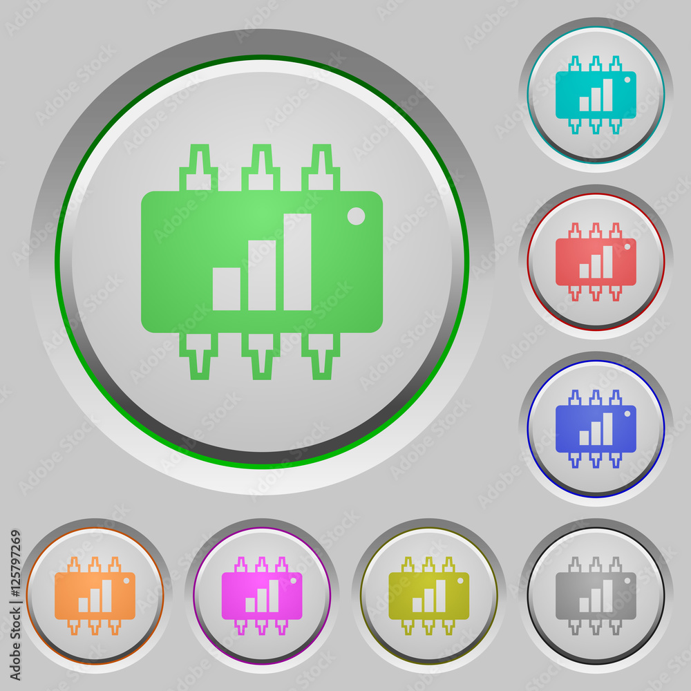 Poster hardware acceleration push buttons