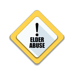 Elder Abuse illustration sign