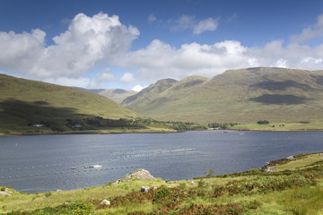 Fototapeta na wymiar Killary Fjord Lake; Leenane, Connemara; Galway