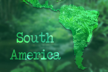 South America Map Background
