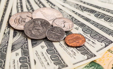 Money American dollar bills