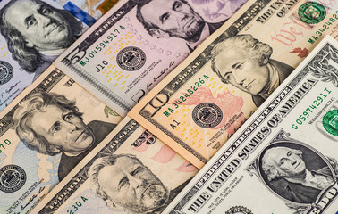 Money American dollar bills