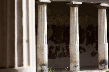 Columns in Villa Oplontis