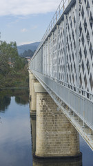 International bridge over minho river that connects Tui (Spain) and Valenca do Minho (Portugal)