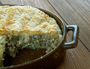 Corned beef pie