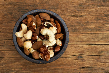 Bowl of mixed nuts