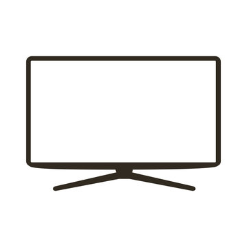 TV monitor icon vector