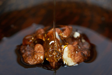 Walnut and honey.