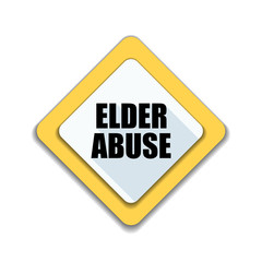 Elder Abuse illustration sign