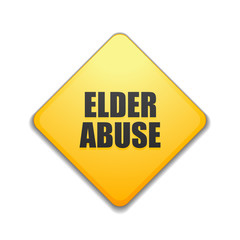 Elder Abuse illustration sign