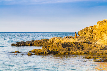 rocky coastal shore of Puglia