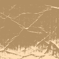 The texture of crumpled cardboard. Old vintage retro brown background for design in the style of grunge