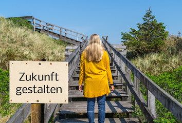 Zukunft gestalten Schild