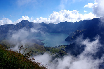 mont rinjani, lombok, indonésie