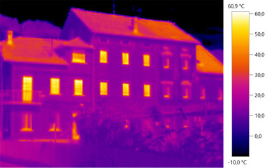 Thermal image Photo  of building
