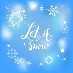 Let it snow blue
