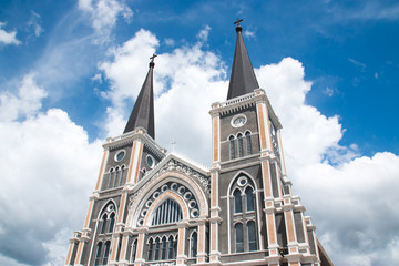 Fototapeta na wymiar Cathedral of the Immaculate Conception, Chanthaburi, Thailand