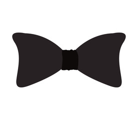 bow tie accessory icon over white background. vector illustration