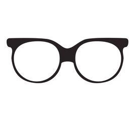 glasses optical accessory icon over white background. vector illustration