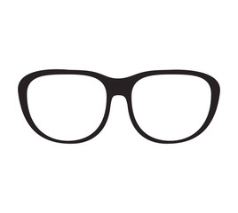 glasses optical accessory icon over white background. vector illustration